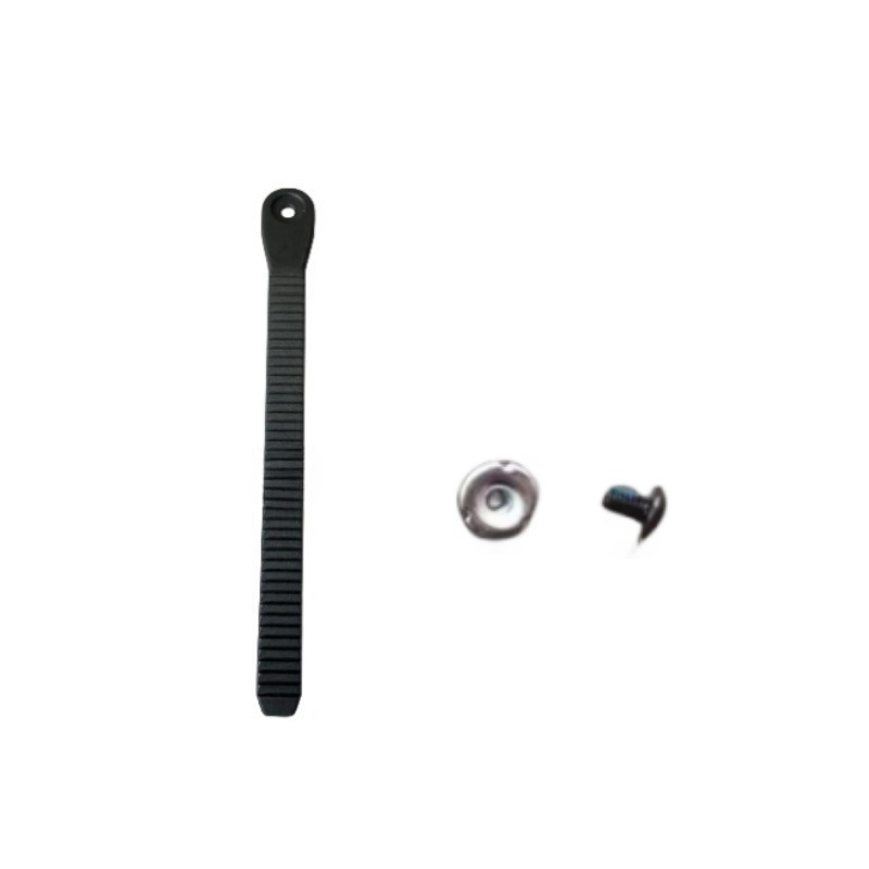 The willow tie is all black, 250 long and one screw